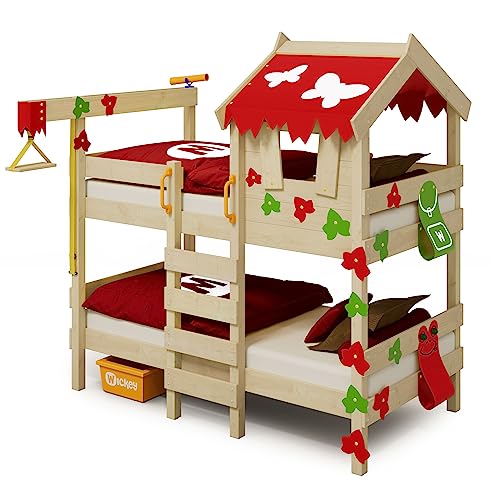 wickey-crazy-ivy-letto-a-castello-per-2-bambini-con-tetto-scaletta-e-rete-a-dogh image 7