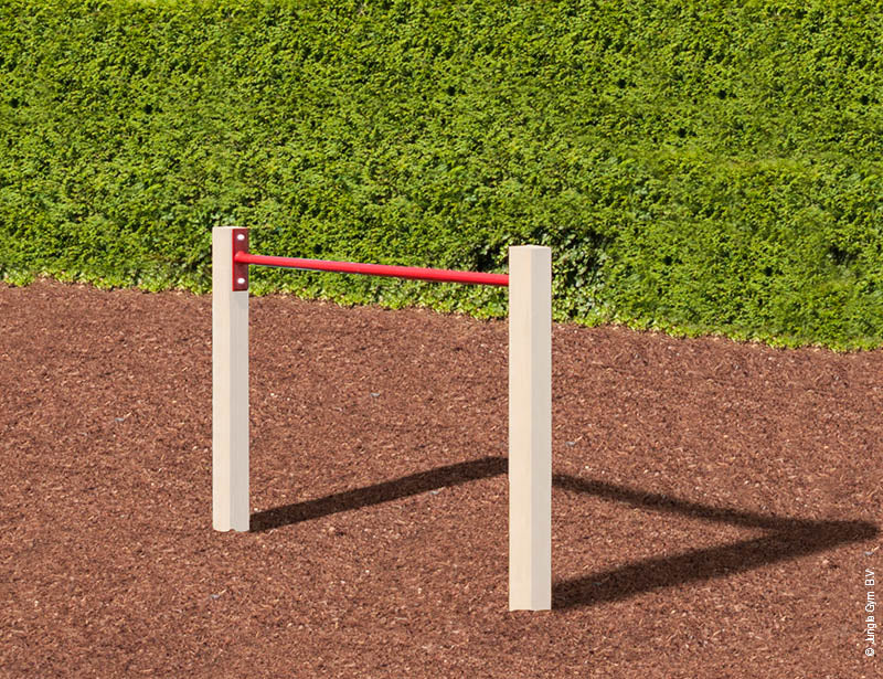 jungle-gym-barra-ginnastica-100-cm-rossa-accessorio-in-acciaio-per-strutture-da- image 1