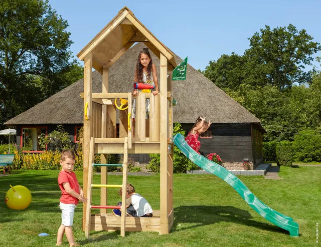 jungle-gym-jungle-club-struttura-in-legno-con-scivolo image 1