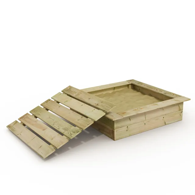wickey-kingkong-sabbiera-in-legno-120-x-120-cm-con-coperchio-rimovibile-per-bamb image 1