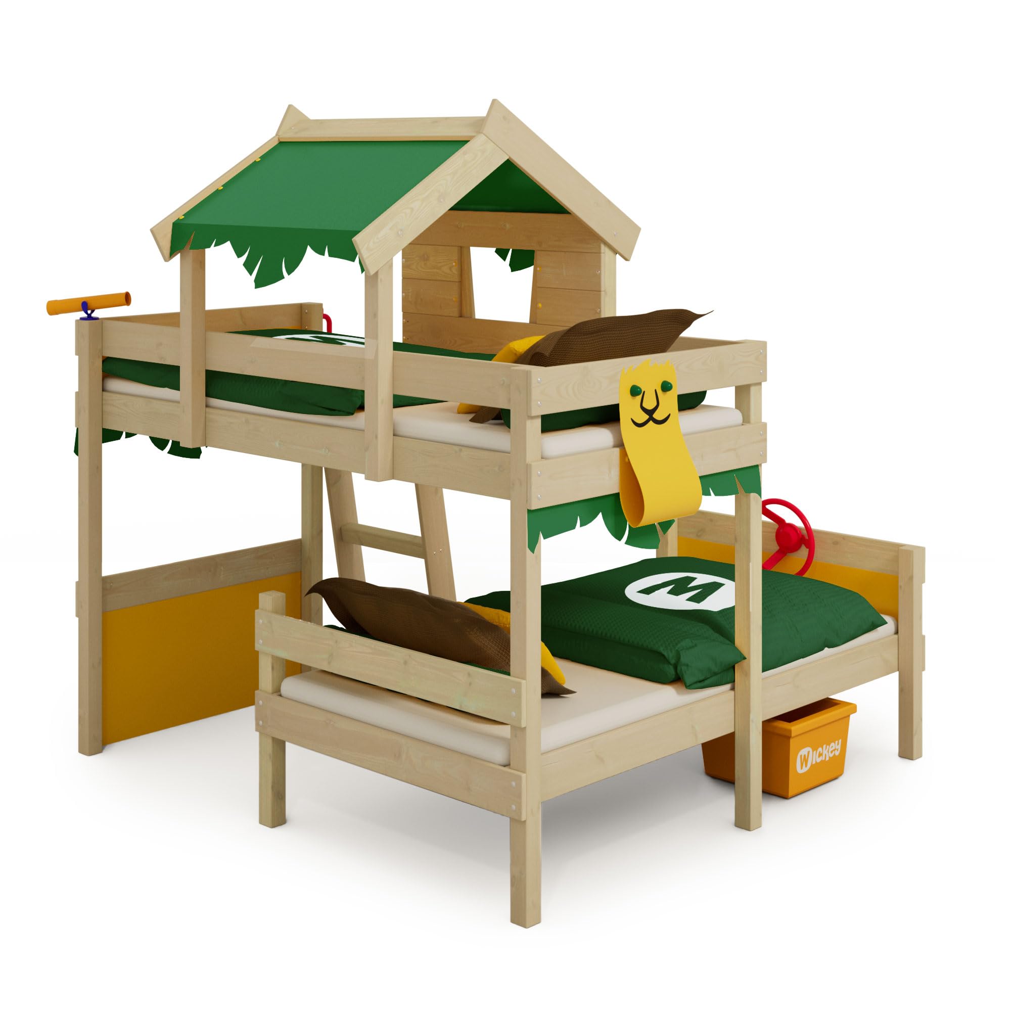 wickey-crazy-jungle-letto-a-castello-per-2-bambini-in-legno-naturale-con-rete-a- image 4
