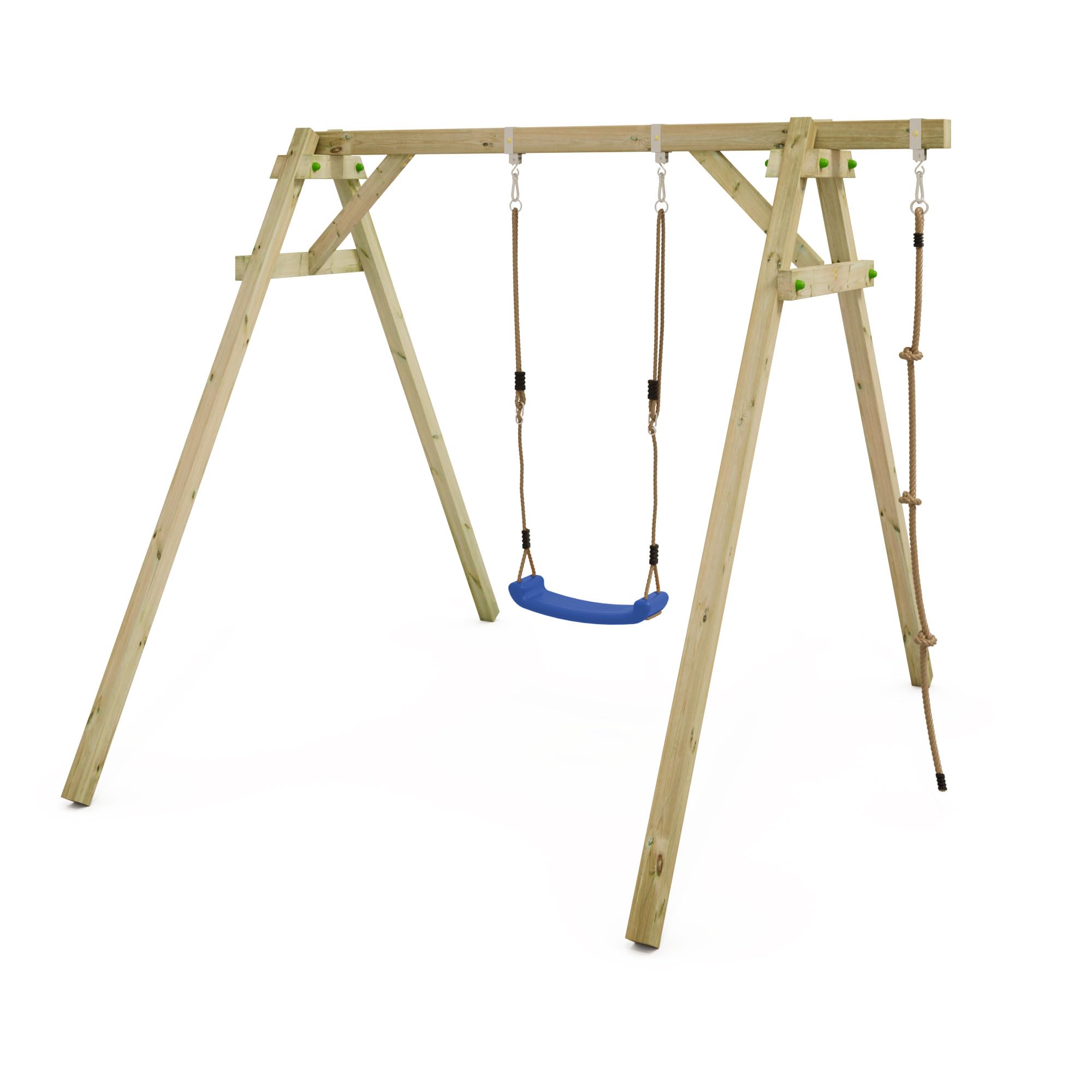 wickey-smart-move-altalena-doppia-in-legno-per-giardino-con-due-seggiolini-blu image 5
