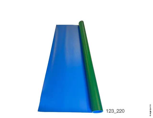 jungle-gym-telone-blu-verde-136-x-74-cm-per-castelli-in-legno image 1