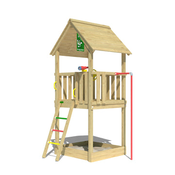 jungle-gym-jungle-club-telaio-in-legno-per-arrampicata-con-palo-da-pompiere-scal image 4