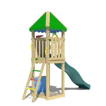 jungle-gym-jungle-cirque-struttura-in-legno-per-arrampicata-con-scivolo-e-bancar image 4