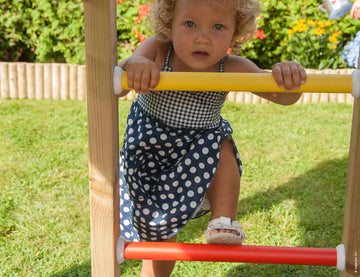 jungle-gym-castle-casa-gioco-in-legno-con-doppia-altalena image 4