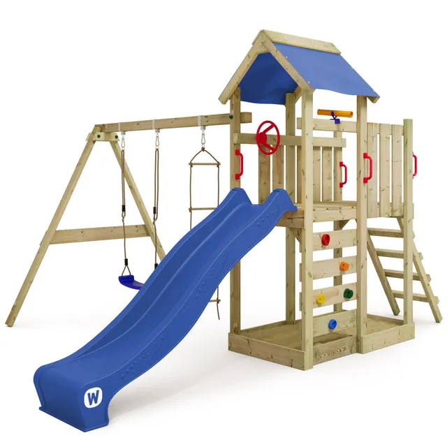 wickey-multiflyer-gioco-da-giardino-in-legno-con-grande-sabbiera-altalena-scivol image 1