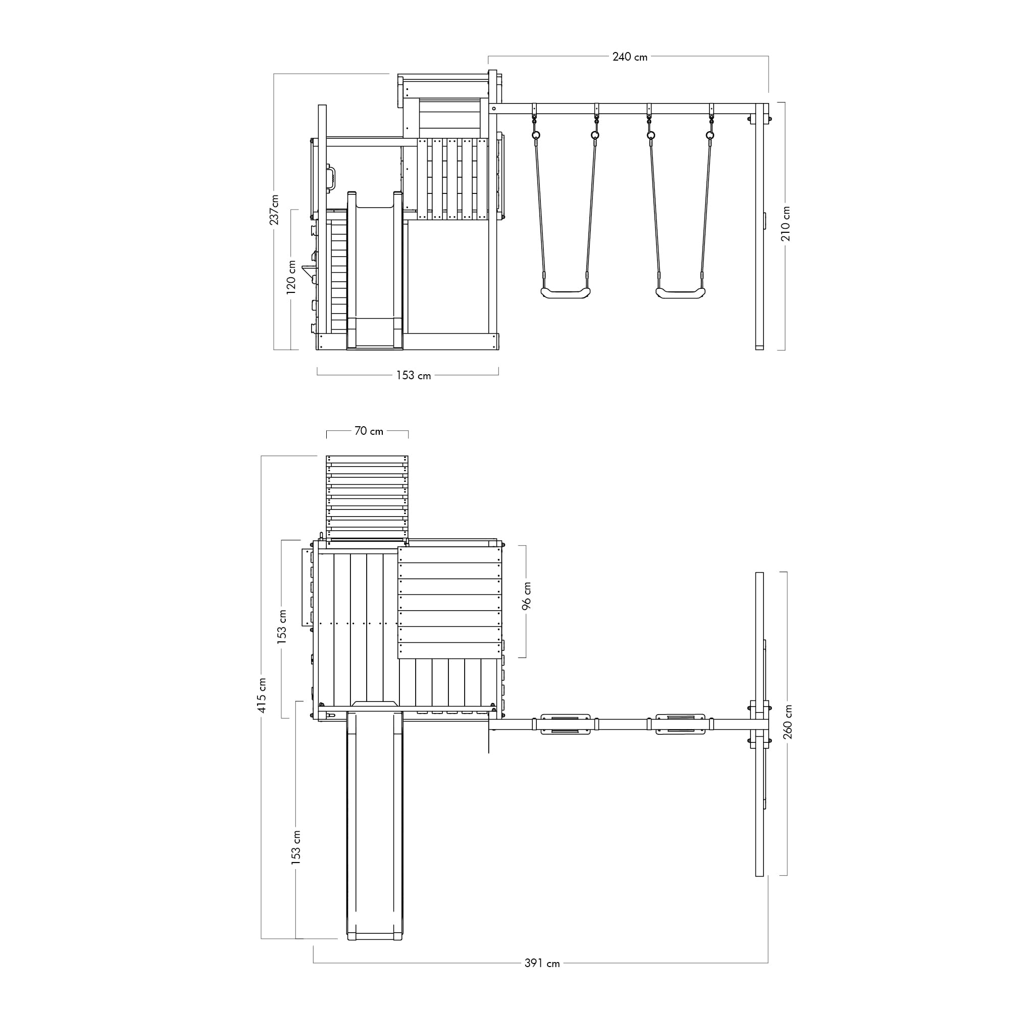 wickey-smart-camp-gioco-da-giardino-in-legno-con-altalena-scivolo-blu-sabbiera-e image 4