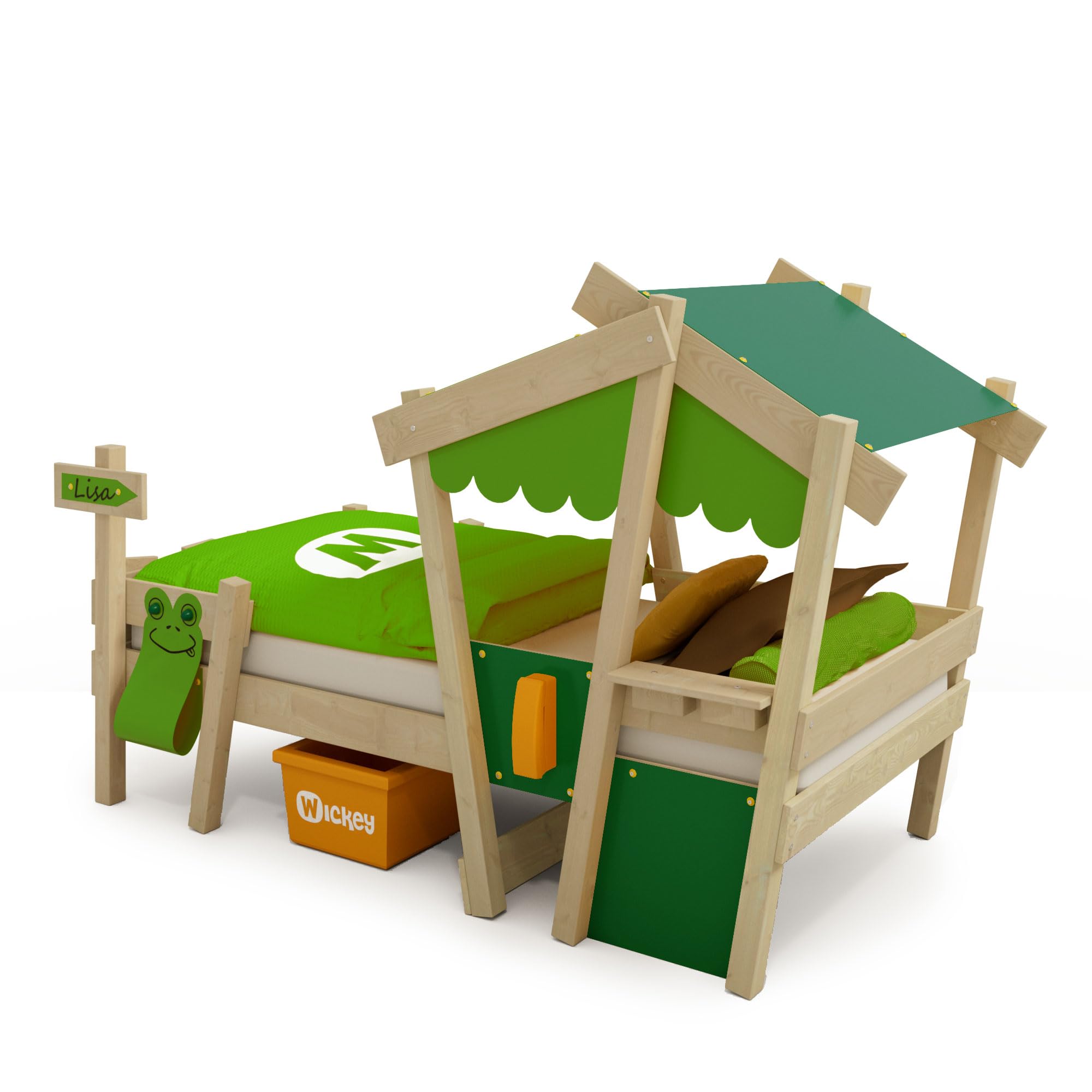 wickey-crazy-candy-letto-per-bambini-da-gioco-90x200-cm-con-rete-a-doghe-verde-m image 4
