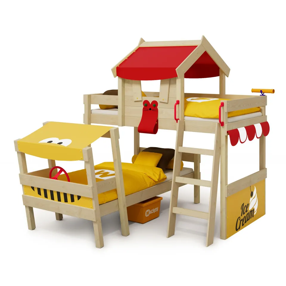wickey-crazy-trunky-letto-a-castello-per-2-bambini-con-rete-a-doghe-design-sghem image 1