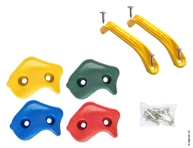 jungle-gym-rock-wall-climbing-kit-parete-di-arrampicata-in-legno-per-torri-jungl image 1