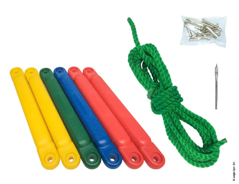 jungle-gym-rope-ladder-kit-scala-di-corda-per-strutture-arrampicata-pioli-in-pla image 1
