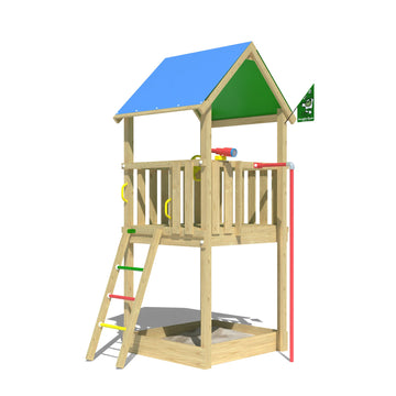 jungle-gym-jungle-castle-castello-arrampicata-in-legno-con-palo-dei-pompieri-sca image 3