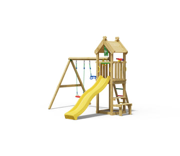 jungle-gym-jungle-totem-castello-in-legno-con-doppia-altalena image 6