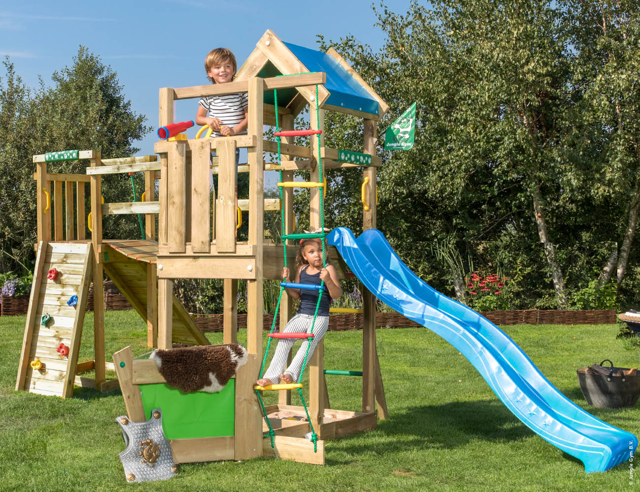 jungle-gym-jungle-viking-castello-arrampicata-in-legno-per-giardino-con-scivolo- image 8