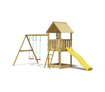 jungle-gym-jungle-club-arrampicata-in-legno-con-doppia-altalena image 6