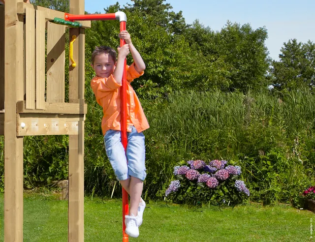 jungle-gym-fireman-s-pole-red-palo-da-pompiere-rosso-per-arrampicata image 1