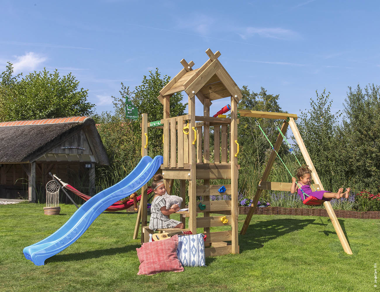 jungle-gym-jungle-teepee-struttura-in-legno-con-altalena image 8