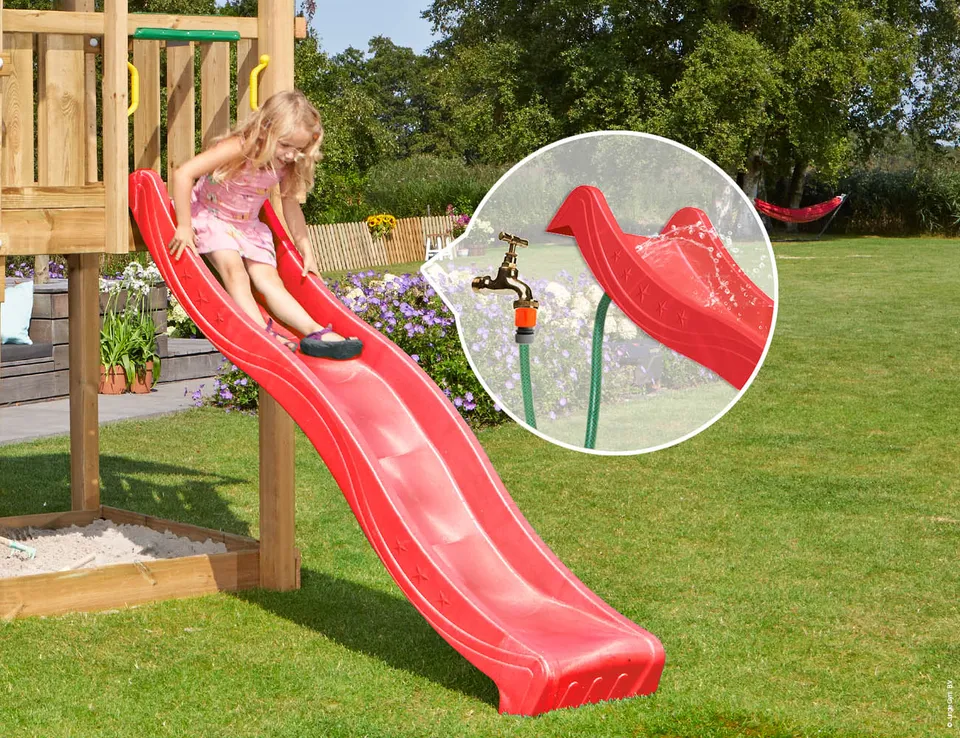 jungle-gym-wavy-star-scivolo-xl-rosso-220-cm image 1