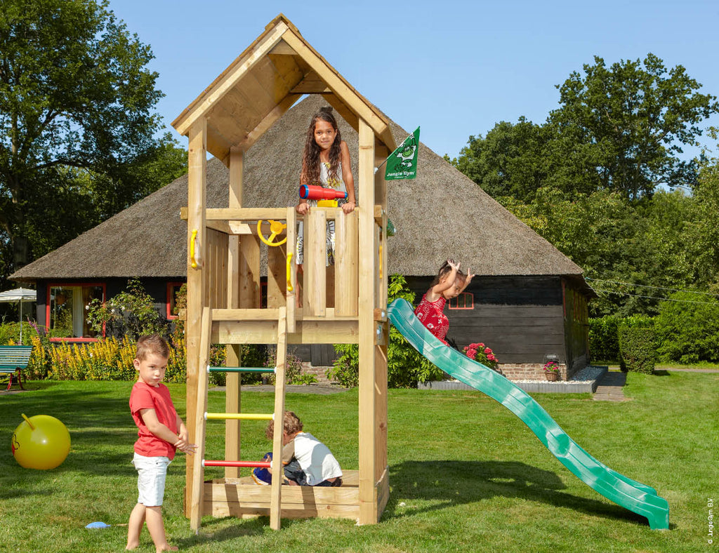 jungle-gym-jungle-club-struttura-in-legno-con-scivolo image 1