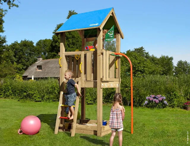 jungle-gym-jungle-castle-castello-arrampicata-in-legno-con-palo-dei-pompieri-sca image 1