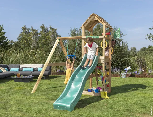 jungle-gym-jungle-cocoon-telaio-in-legno-con-altalena image 1