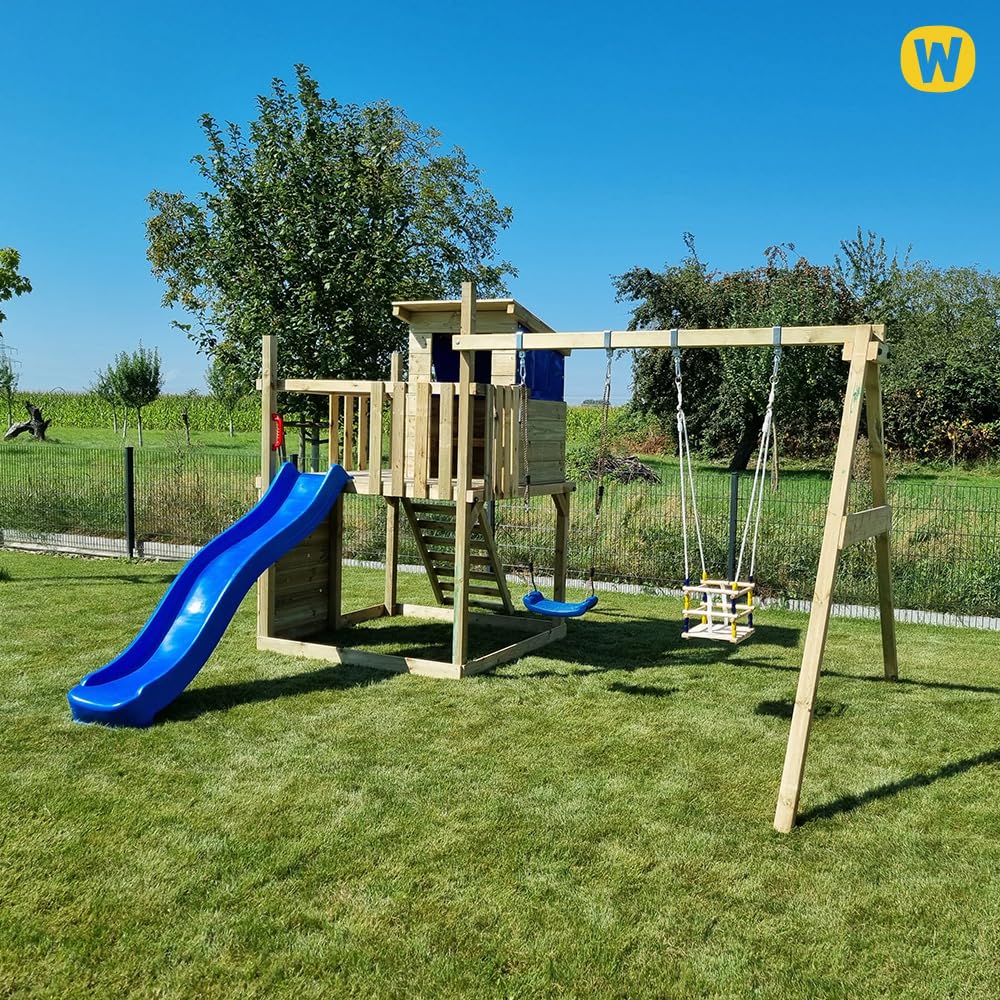 wickey-smart-camp-gioco-da-giardino-in-legno-con-altalena-scivolo-blu-sabbiera-e image 7