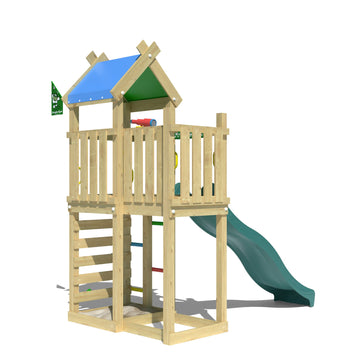 jungle-gym-jungle-nomad-telaio-in-legno-per-arrampicata-con-scivolo-scala-parete image 6