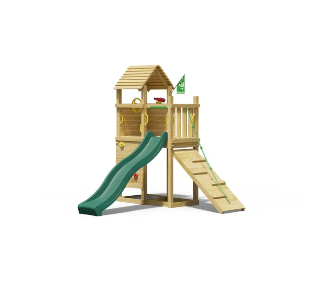 jungle-gym-jungle-roamer-castello-arrampicata-in-legno-con-scivolo image 1