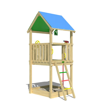 jungle-gym-jungle-castle-castello-arrampicata-in-legno-con-palo-dei-pompieri-sca image 5