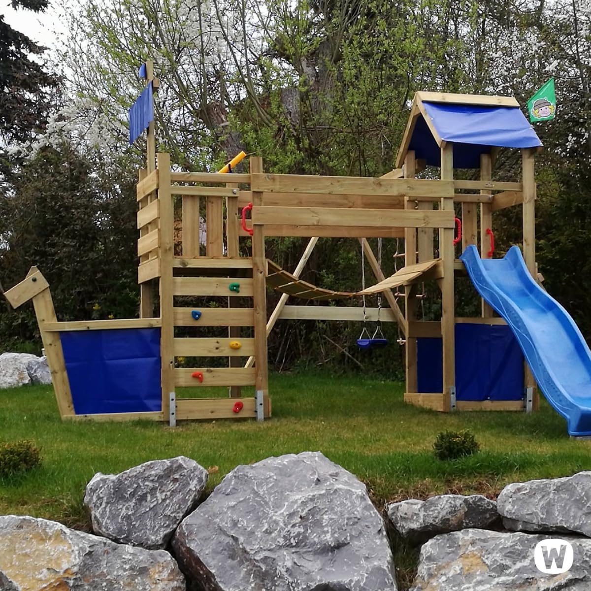 wickey-stormflyer-gioco-da-giardino-in-legno-con-2-pedane-ponte-oscillante-altal image 6