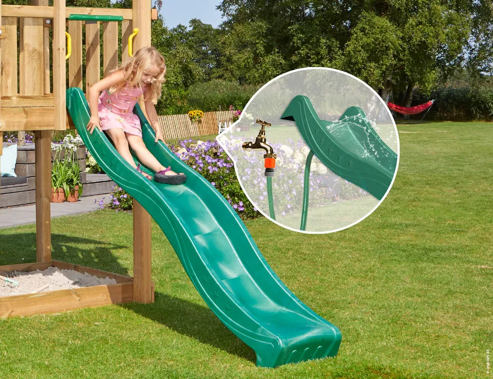 jungle-gym-wavy-star-slide-xl-dark-green-scivolo-ondulato-da-220-cm-per-piattafo image 1