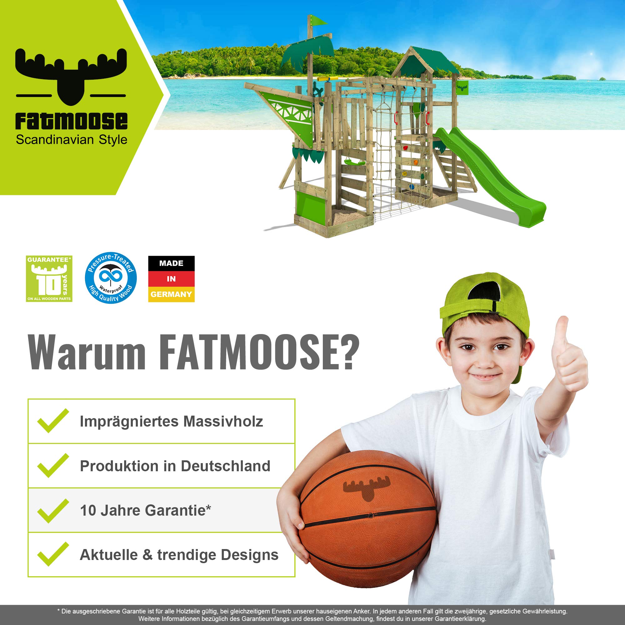 fatmoose-rebelracer-parco-giochi-in-legno-per-giardino-con-scivolo-mela-verde-ca image 7