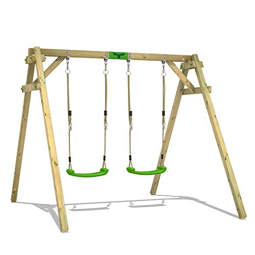 fatmoose-jollyjim-air-xxl-altalena-in-legno-doppia-per-giardino-con-due-seggioli image 5
