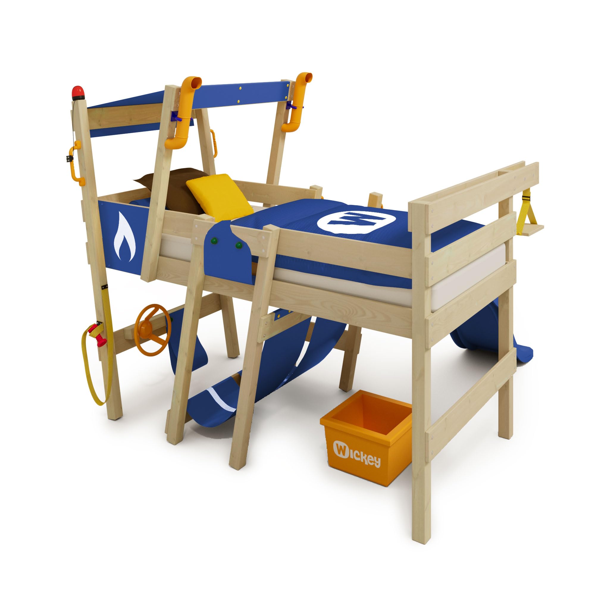 wickey-crazy-smoky-letto-a-castello-con-scivolo-90x200-cm-per-bambini-fondo-latt image 4