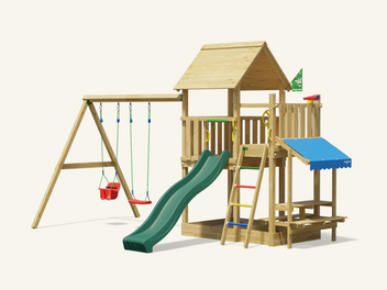 jungle-gym-jungle-home-castello-arrampicata-in-legno-con-scivolo-per-giardino-an image 2