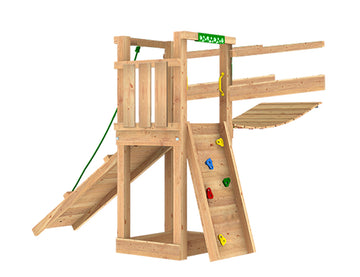 jungle-gym-jungle-module-ponte-clatter-con-rampa-corda-e-parete-da-arrampicata image 2