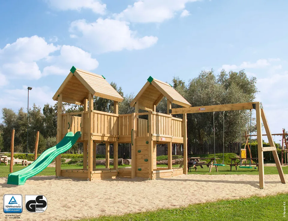 jungle-gym-hy-land-p6s-castello-da-arrampicata-con-altalena-per-uso-pubblico image 1