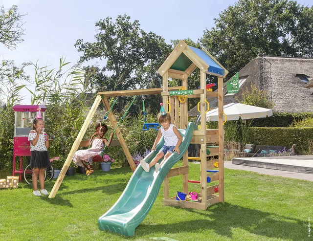 jungle-gym-jungle-patio-castello-arrampicata-in-legno-per-giardino-con-doppia-al image 1