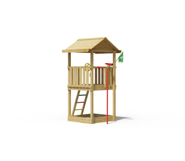 jungle-gym-jungle-house-arrampicatore-in-legno-con-palo-da-pompiere image 3
