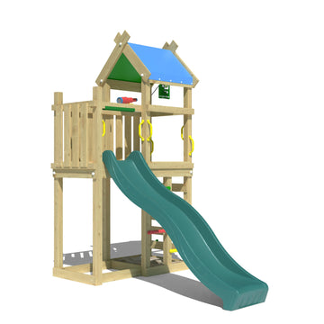 jungle-gym-jungle-nomad-telaio-in-legno-per-arrampicata-con-scivolo-scala-parete image 5