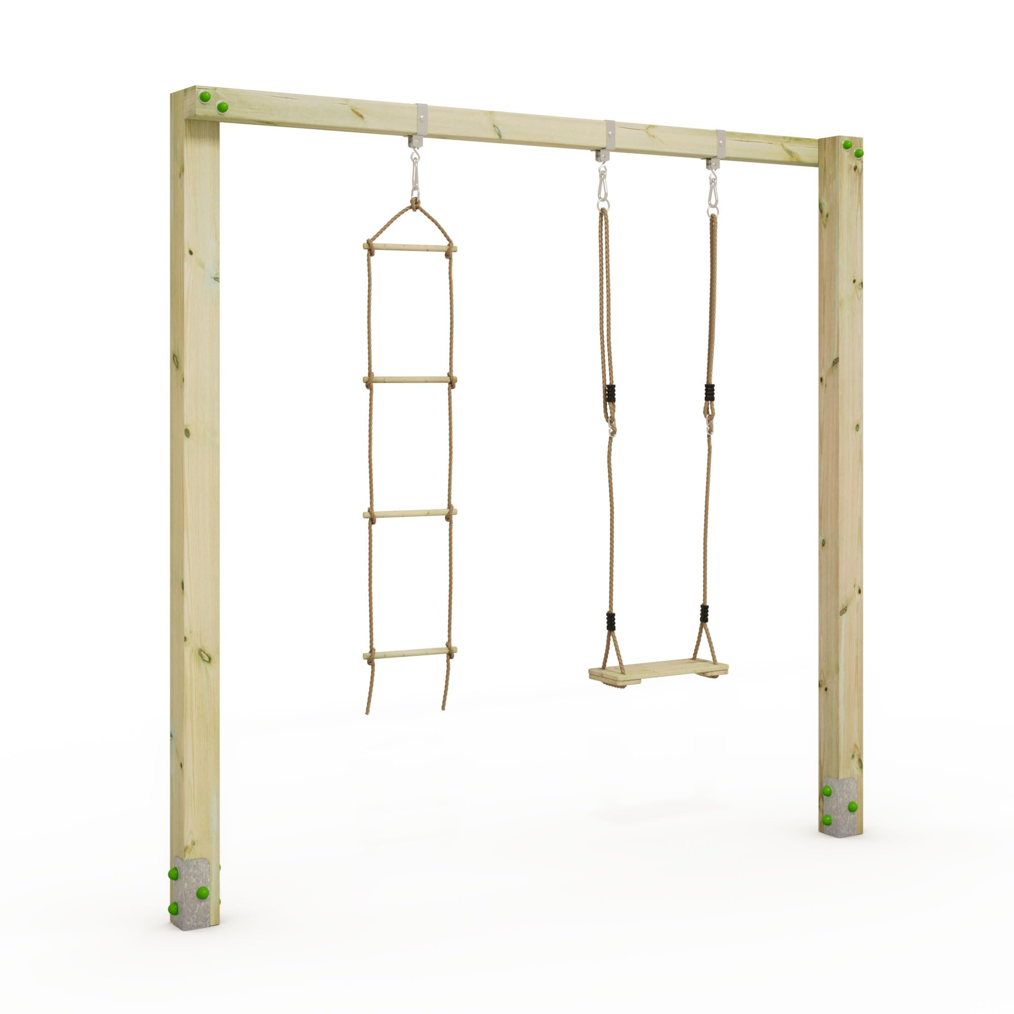 wickey-aero-star-altalena-doppia-in-legno-per-bambini-da-esterno-o-giardino-seri image 2