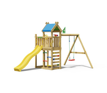 jungle-gym-jungle-nomad-castello-arrampicata-in-legno-con-altalena-parete-di-arr image 6