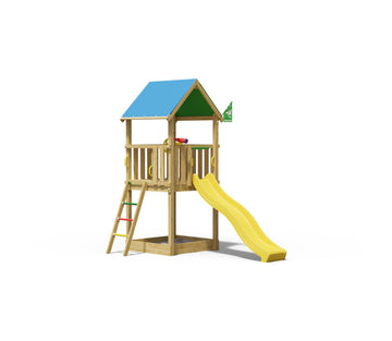 jungle-gym-jungle-castle-struttura-da-arrampicata-in-legno-con-scivolo image 2