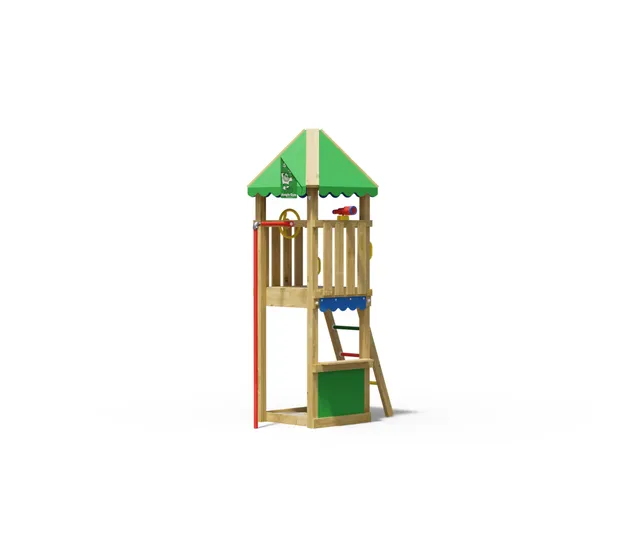 jungle-gym-jungle-cirque-castello-da-arrampicata-in-legno-con-palo-da-pompiere image 1