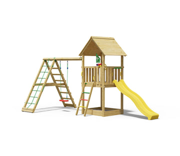 jungle-gym-jungle-club-struttura-in-legno-per-arrampicata-con-altalena-e-rete-di image 6