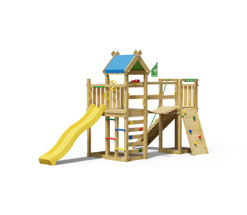 jungle-gym-jungle-nomad-castello-arrampicata-in-legno-con-scivolo-e-ponte-a-scav image 6