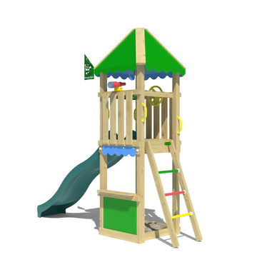 jungle-gym-jungle-cirque-struttura-in-legno-per-arrampicata-con-scivolo-e-bancar image 5