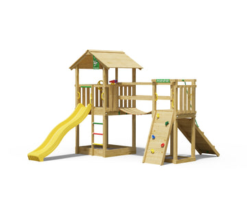 jungle-gym-jungle-casa-telaio-arrampicata-in-legno-con-scivolo-e-ponte-a-scatti image 6