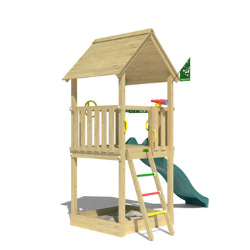 jungle-gym-jungle-club-struttura-in-legno-con-scivolo image 3